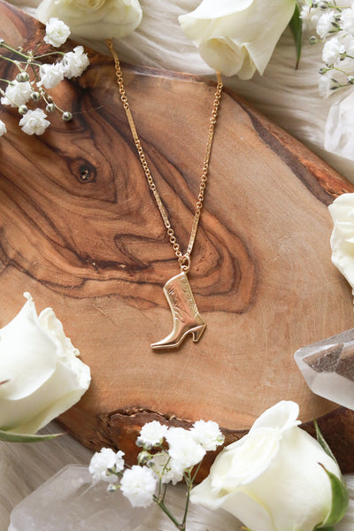 Giddyup Goldfilled Boot Necklace