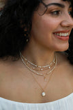 Petite Rice Pearl Gold Choker/ Necklace