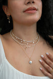 Petite Rice Pearl Gold Choker/ Necklace