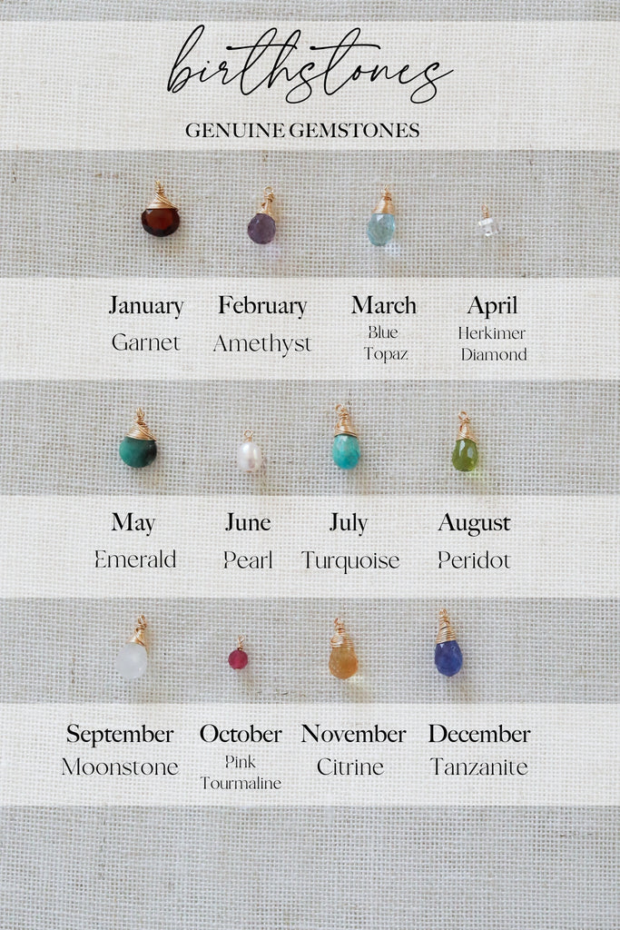 Birthstone Gemstone Drop ADD-ONs