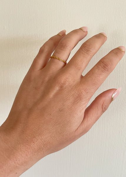 Lasso Goldfilled Chain Ring