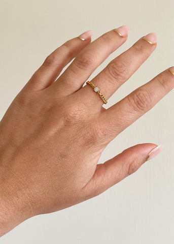 Lasso Goldfilled Chain Ring