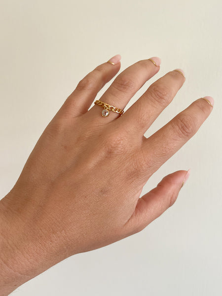 Shaker Bria Goldfilled Chain Ring