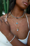 Cosmic Queen Larimar Goldfilled Choker/Necklace