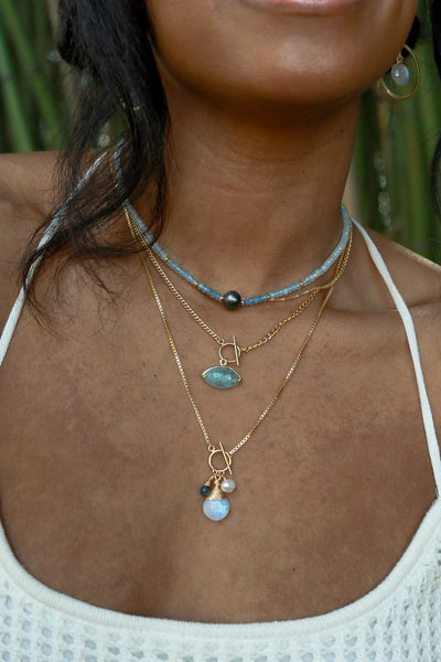 Cosmic Queen Kyanite Goldfilled Choker/Necklace