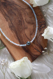 Cosmic Queen Aquamarine Goldfilled Choker/Necklace