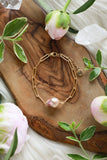 Bloom Pink Pearl Goldfilled Bracelet