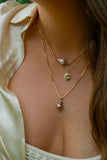 Bloom Pink Pearl Goldfilled Necklace