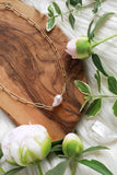 Bloom Pink Pearl Goldfilled Necklace