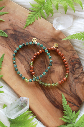 Earthly Realms Taurus Gemstone Bracelet Stack