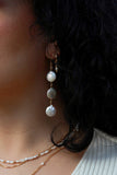 Esme Pearl Coin Goldfilled Earrings
