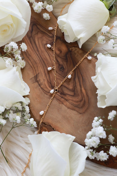 Waterfall Pearl Goldfilled Lariat
