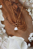 Sage Pearl Goldfilled Necklace