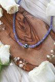 Cosmic Queen Tanzanite Goldfilled Choker/Necklace