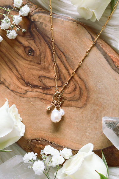 Untamed Pearls Goldfilled Necklace