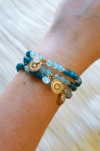 Luminous Dreams :: Gemini Moon Mala Bracelet