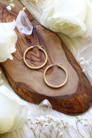 Chunky Large Goldfilled Hoops