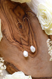 Pearl Goldfilled Ear Threaders
