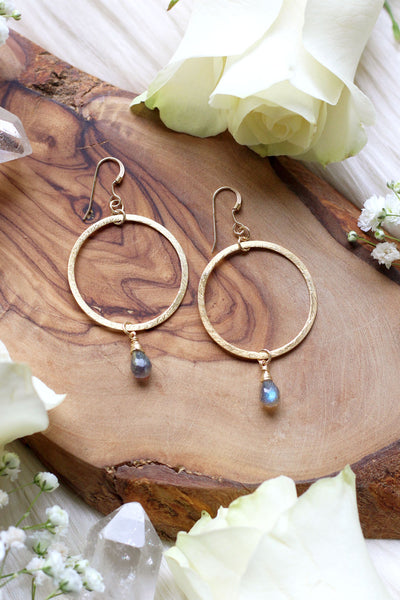 Cosmic Musings Gold Hoop Earrings