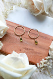 Peridot Baby Hoop Earrings {Gold or Silver}