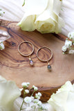 Labradorite Baby Hoop Earrings {Gold or Silver}