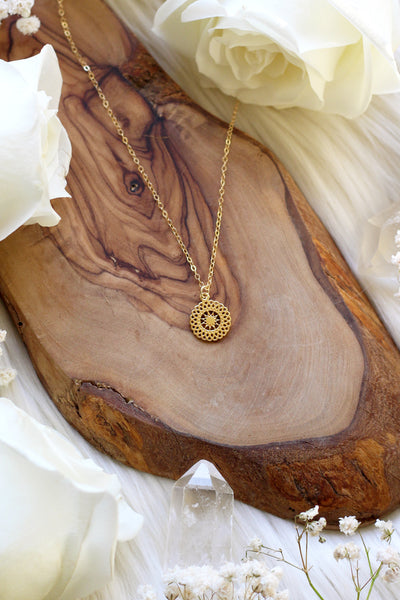 Dreamer Gold Mandala Necklace