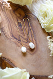 Pearl Goldfilled Ear Threaders