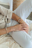 Pearlized Gemstone Bracelet
