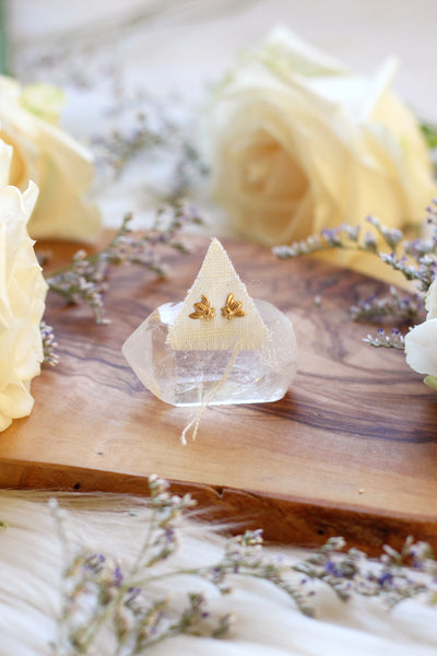 Honey Bee Gold Studs