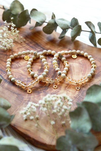 Solar Heart :: Aries Moon Mala Bracelet