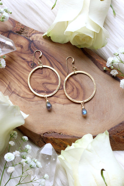 Cosmic Musings Gold Hoop Earrings