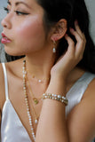 Pearl Baby Hoop Earrings {Gold or Silver}