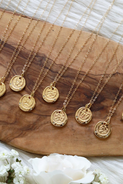 Zodiac Coin Gold Necklace