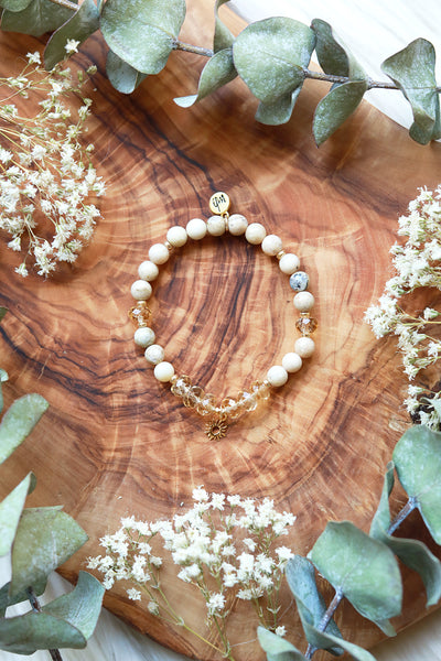 Solar Heart :: Aries Moon Mala Bracelet