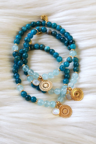 Luminous Dreams :: Gemini Moon Mala Bracelet