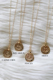 Zodiac Coin Gold Necklace