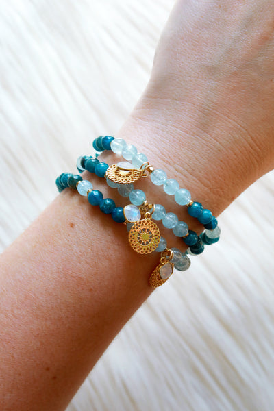 Luminous Dreams :: Gemini Moon Mala Bracelet
