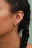 Tanzanite Baby Hoop Earrings {Gold or Silver}