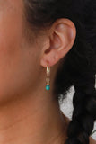 Turquoise Baby Hoop Earrings {Gold or Silver}