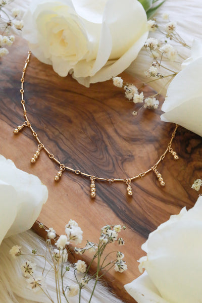 Gold Drip Goldfilled Choker Necklace