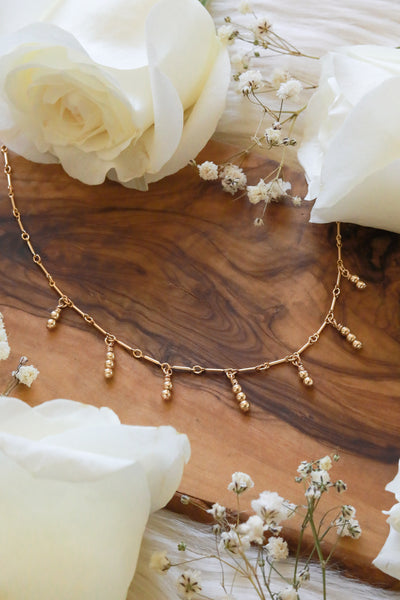 Gold Drip Goldfilled Choker Necklace