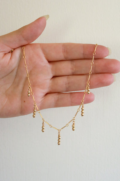 Gold Drip Goldfilled Choker Necklace