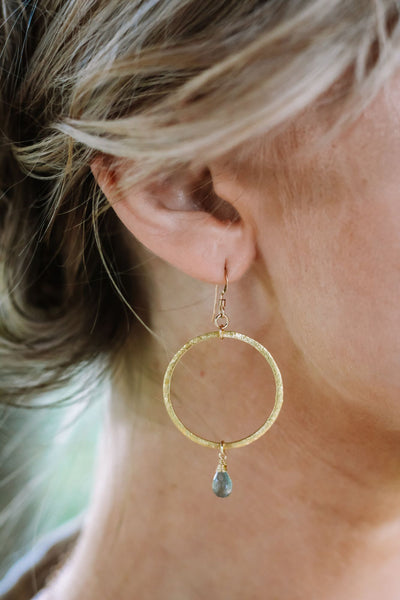 Cosmic Musings Gold Hoop Earrings