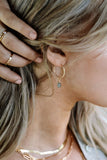 Labradorite Baby Hoop Earrings {Gold or Silver}