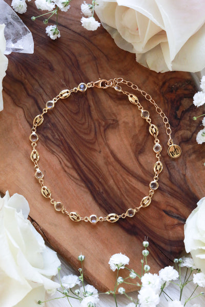 Iced Coffee Gold Anklet