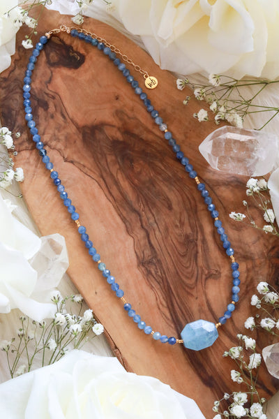 Blue Magic Gold Necklace