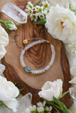Sweet Opal & Aqua Kyanite Goldfilled Bracelet