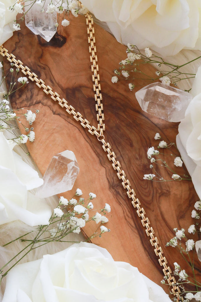 Panther Gold Lariat Necklace Malabella Jewels