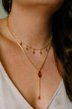 Sugar High Gold Lariat Necklace