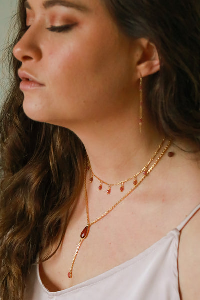 Sugar High Gold Lariat Necklace